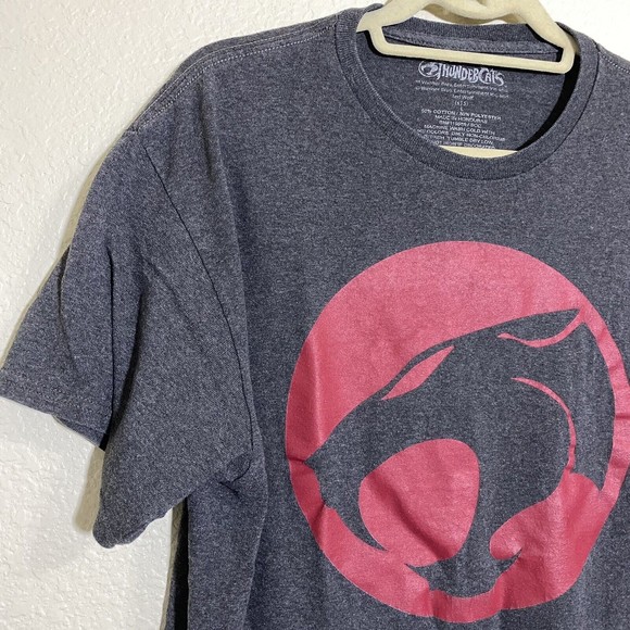 Thundercats Mens Shirt Size Large Gray Cotton Blend Graphic Tee - Picture 3 of 6